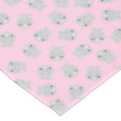 サイの誕生日パーティーピンク テーブルクロス (アングル)