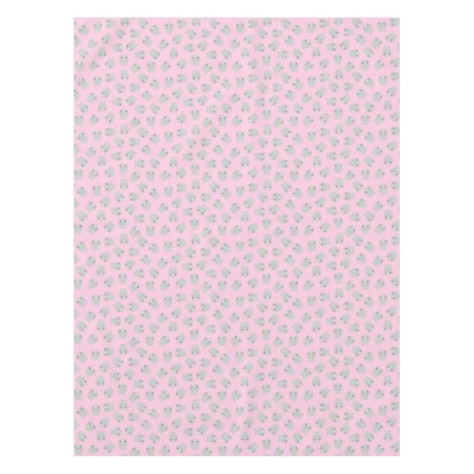 サイの誕生日パーティーピンク テーブルクロス (正面)