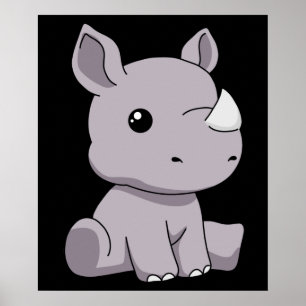 サイの贈り物キッズRhinoギフトサイ ポスター