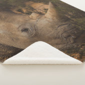 サイの野生動物 シェルパブランケット (3/4)