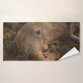 サイの野生動物 バスタオル (バスタオル)
