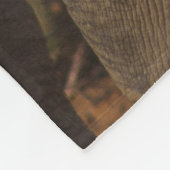 サイの野生動物 フリースブランケット (角)