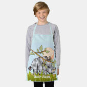 サイの隠蔽 エプロン (着用した状態)