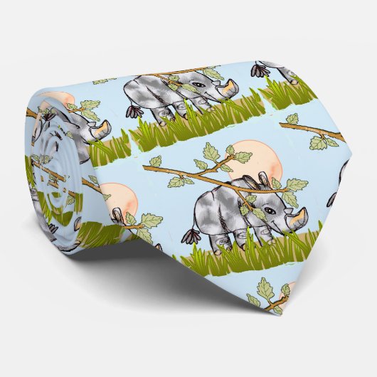 サイの隠蔽 ネクタイ (ロール)