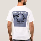 サイのTシャツ Tシャツ (裏面)