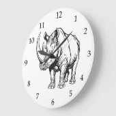 サイまたはサイ ラージ壁時計 (傾斜)