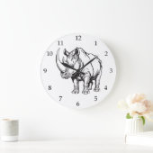 サイまたはサイ ラージ壁時計 (ホーム)