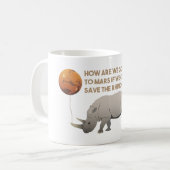 サイを救って下さい コーヒーマグカップ (正面左)