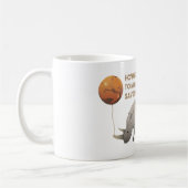 サイを救って下さい コーヒーマグカップ (左)