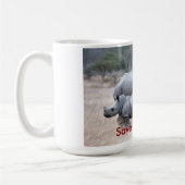 サイを救って下さい! コーヒーマグカップ (左)