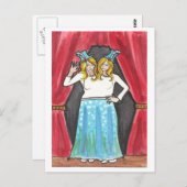 サイアミーツツインズサーカス+サイドショーアートポストカード ポストカード (正面/裏面)