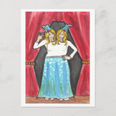 サイアミーツツインズサーカス+サイドショーアートポストカード ポストカード (正面)