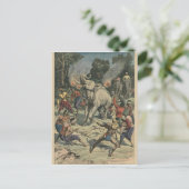 サイアムで白い象を捕まえる ポストカード (スタンド正面)