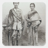 サイアムの王と女王 スクエアシール (正面)