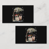 サイアムキャットトナディアハットサンタクリスマスツリーファンン 名刺 (正面/裏面)