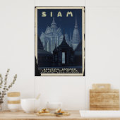 サイアムヴィンテージ旅行ポスターアドレトロプリント ポスター (キッチン)