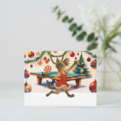 サイアム猫好きをテーマにしたピンポンのクリスマス シーズンポストカード (スタンド正面)