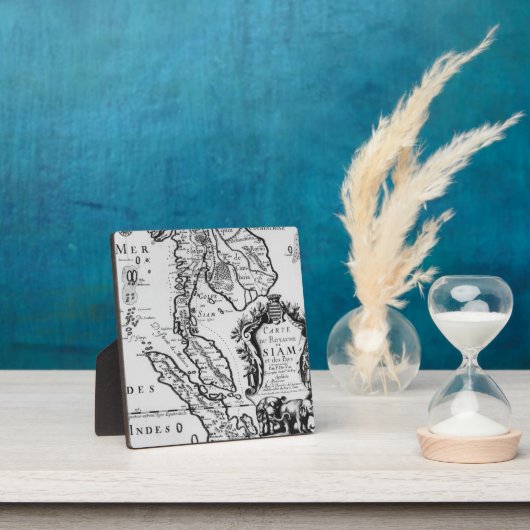 サイアム王国の地図 フォトプラーク (インサイチュ)