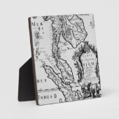 サイアム王国の地図 フォトプラーク (正面)