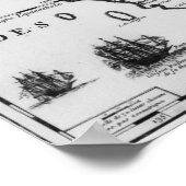 サイアム王国の地図 ポスター (角)