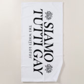 サイアモトゥッティゲイ – ザホワイトロータス ビーチタオル (正面)