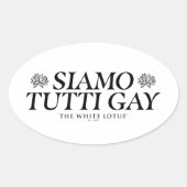 サイアモトゥッティゲイ – ザホワイトロータス 楕円形シール (正面)