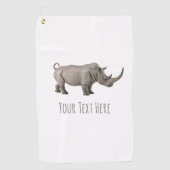 サイイラストレーションサイカスタムメッセージ ゴルフタオル (正面)