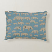 サイイラストレーション模様 アクセントクッション (裏面)