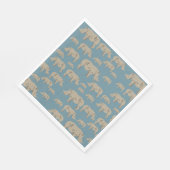 サイイラストレーション模様 スタンダードランチョンナプキン (角)