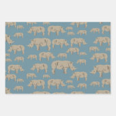 サイイラストレーション模様 ラッピングペーパーシート (正面2)