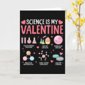 サイエンスが私のバレンタイン STEM ラブ 化学 ハート カード (黄色い花)