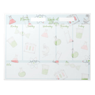 サイエンスウィークリーデスクプランナー ノートパッド