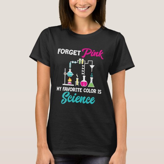 サイエンスガール STEM エンジニアリング サイエンティスト 戻って Tシャツ (正面)