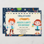 サイエンスキッズ合同パーティー 招待状 (正面/裏面)