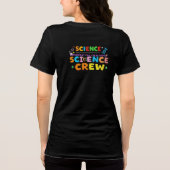 サイエンスクルー - 実験 失敗 学び 繰り返し トライブレンドTシャツ (裏面)