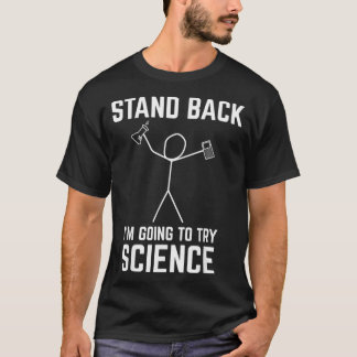 サイエンスケムを試しに戻おもしろいる Tシャツ
