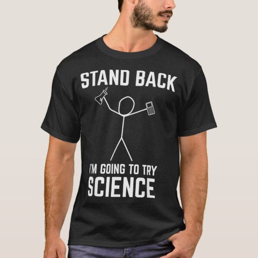 サイエンスケムを試しに戻おもしろいる Tシャツ (正面)