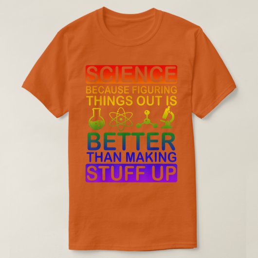 サイエンスシャツ、サイエンスシャツ、サイエンスシ実在ャツ、Sci Tシャツ (デザイン正面)