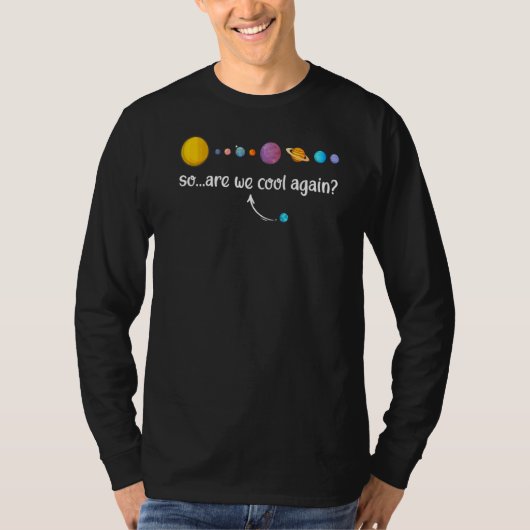 サイエンスジョーク銀河系惑星再カッコいい生科学者 Tシャツ (正面)