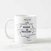 サイエンスバイオロジークレイブサイクルおもしろい先生 コーヒーマグカップ (左)