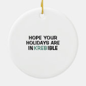 サイエンスバイオロジークレイブサイクルクリスマス先生 セラミックオーナメント (裏面)