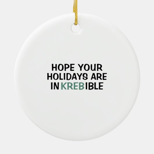 サイエンスバイオロジークレイブサイクルクリスマス先生 セラミックオーナメント (裏面)