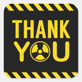 サイエンスパーティーサンキューラベル スクエアシール