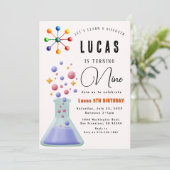  サイエンスパーティーバースデー招待状 招待状 (スタンド正面)