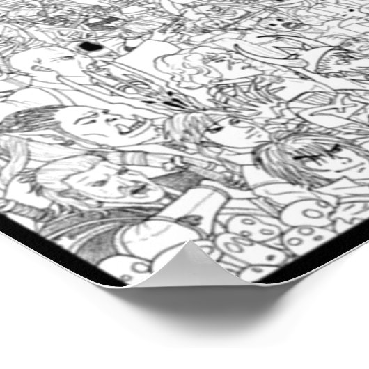 サイエンスフィクションとファンタジーの色付け ポスター (角)