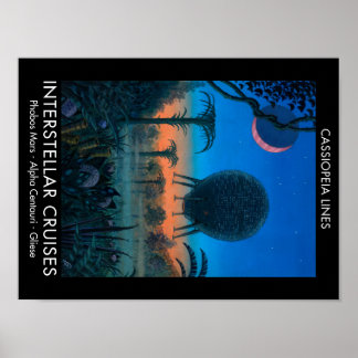 サイエンスフィクションアートカシオペアラインスステララクルズ ポスター