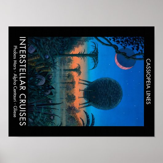 サイエンスフィクションアートカシオペアラインスステララクルズ ポスター (正面)