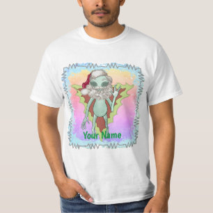 サイエンスフィクションエイリアンサンタTシャツ Tシャツ