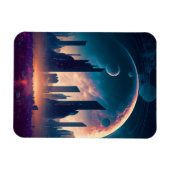 サイエンスフィクションサイバパンク宇宙シティ マグネット (横)
