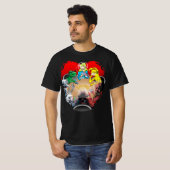 サイエンスフィクショントランプのポーカー- Wally Wood-ish Tシャツ (正面フル)